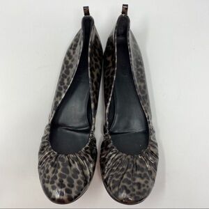 J Crew Animal Print Leopard Flats Size 8.5